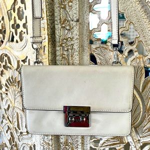 MICHAEL Michael Kors Sloan Editor Leather Shoulder Bag Grey